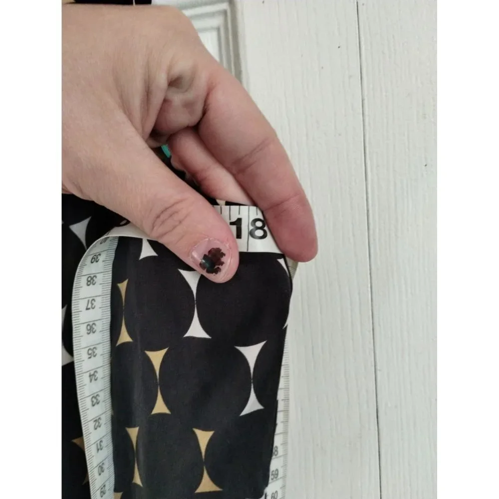Tory Burch Black Silk sheer tie front sleeveless‎ top